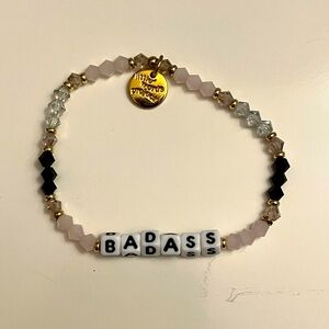 Little Words Project bracelet. “Badass” size small